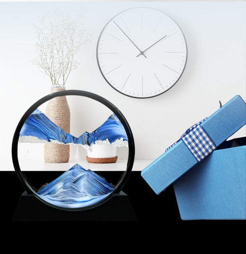 BLUE HOURGLASS DECOR